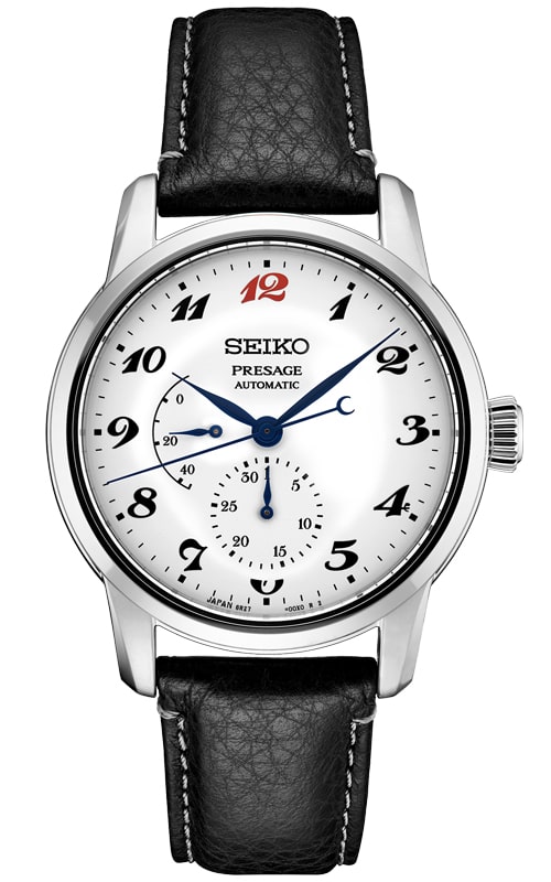 Seiko Presage White Enamel Automatic Watch SPB113