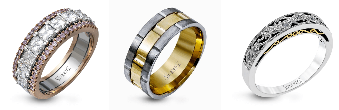 simon g wedding bands