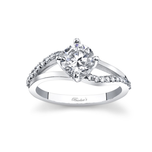 Barkev's White Gold Engagement Ring #7717LW