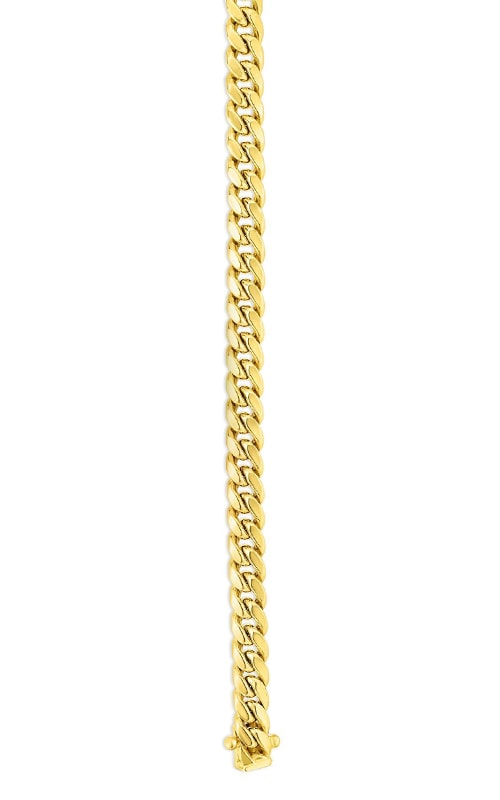 14k Yellow Gold Semi-solid Miami Cuban Curb Necklace/bracelet 