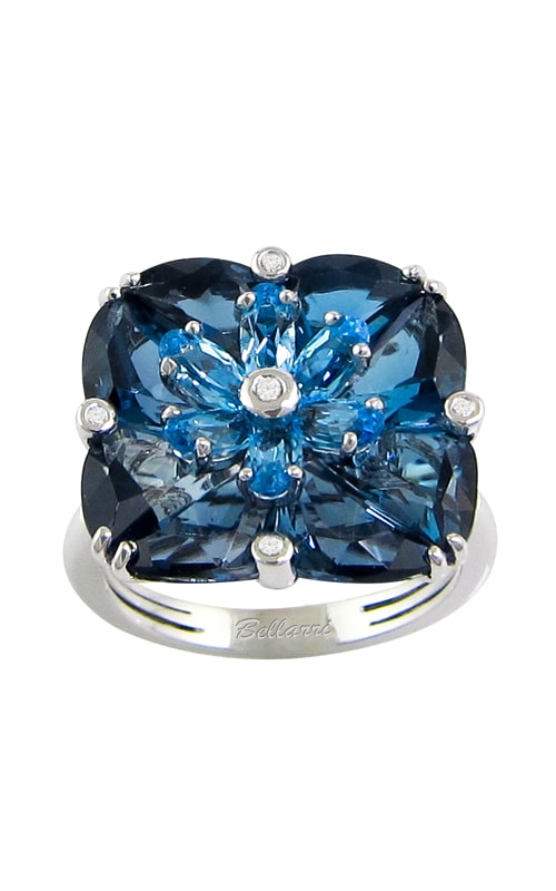 Fresco 14K White Gold Diamond & London Blue Topaz Ring, Style