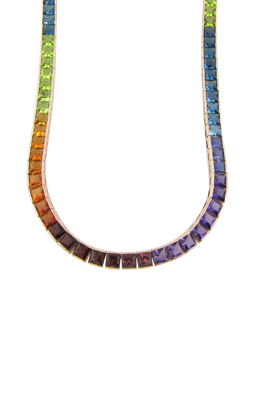 Sanvi multi color stone necklace