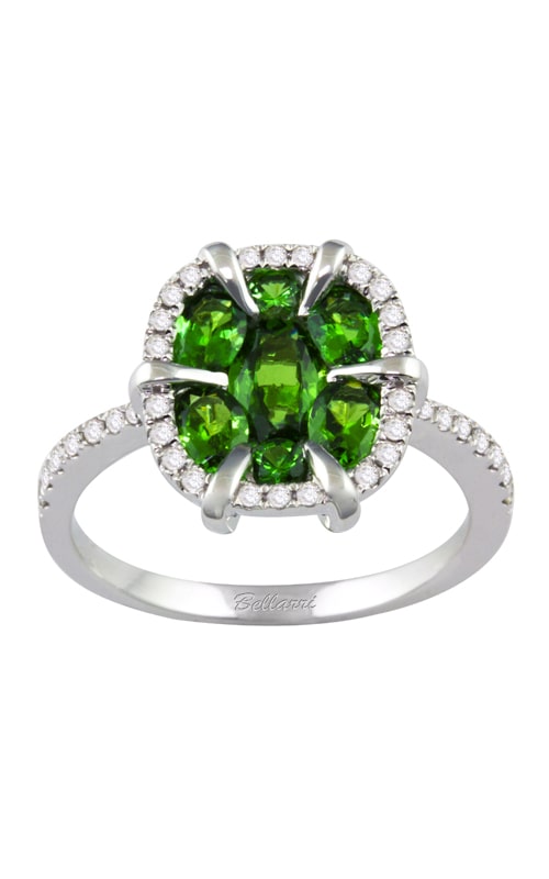 Bellarri Princessa 14K White Gold Diamond & Tsavorite Ring, Style ...