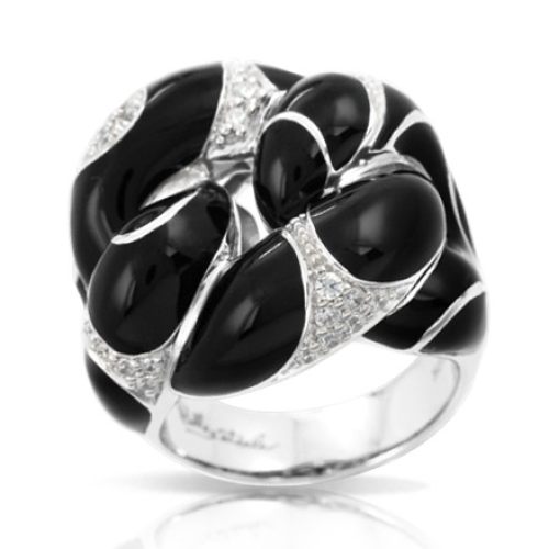 Belle Etoile Catena Black Ring