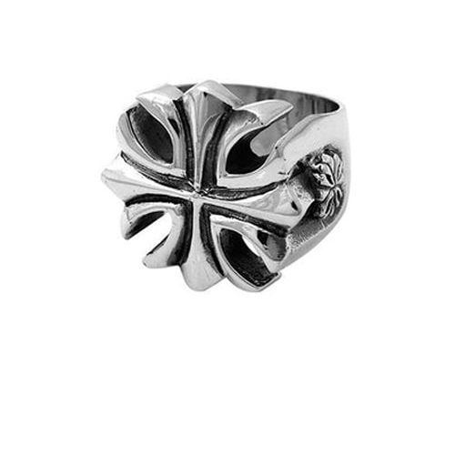 King Baby Silver Gothic Cross Ring K20-5004-10