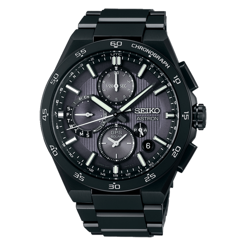 Seiko Astron Solar GPS Dual-Time Chronograph SSH155